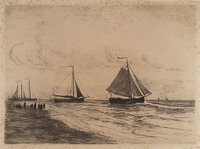 KG 09001
          <br/>
          Strand met vissersschepen
          <br/>
          <em>Storm van 's-Gravesande, Carel Nicolaas (1841-1924)</em>